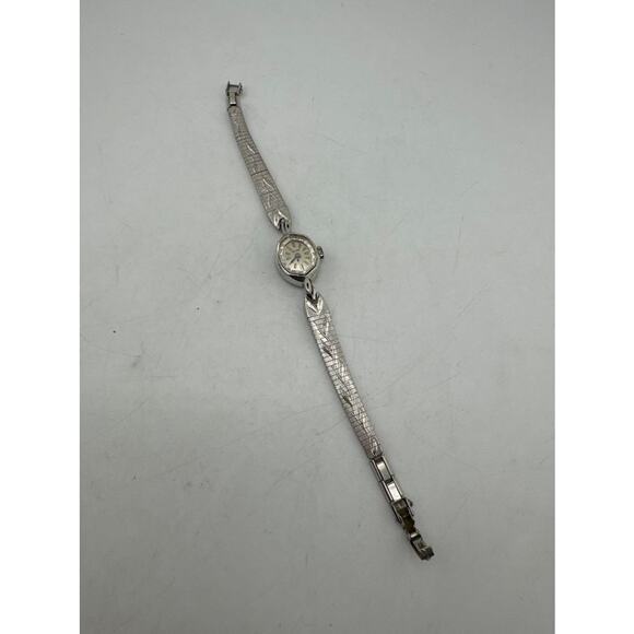 Antique Vintage Lady Elgin Watch. 14K White Gold Case  Works - Picture 1 of 8
